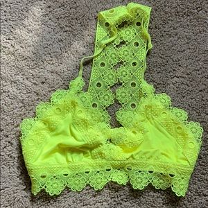 Bright yellow bralette